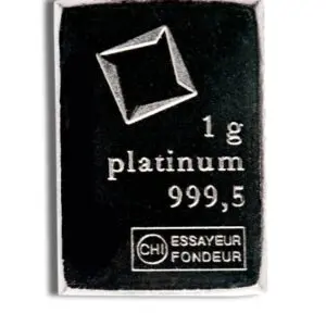 1 gram Platinum Bar Brand Varies