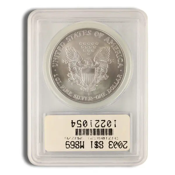 2003 Silver Eagle PCGS MS69