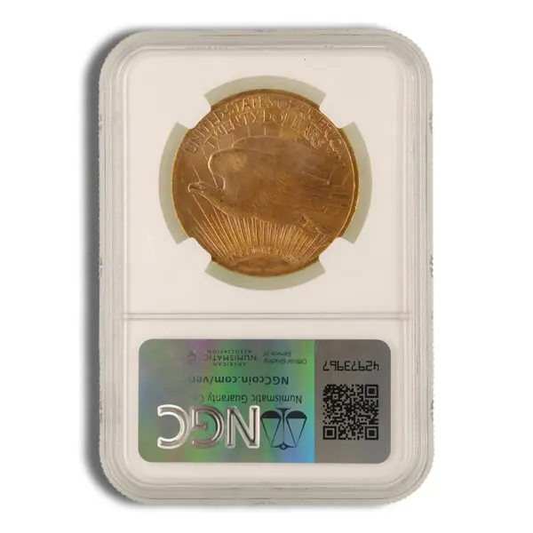 $20 Gold Saint-Gaudens Double Eagle NGC MS61