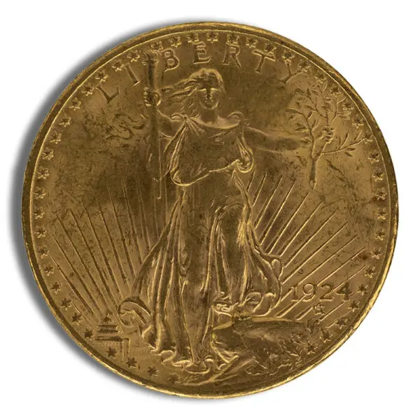 $20 Gold Saint-Gaudens Double Eagle AU