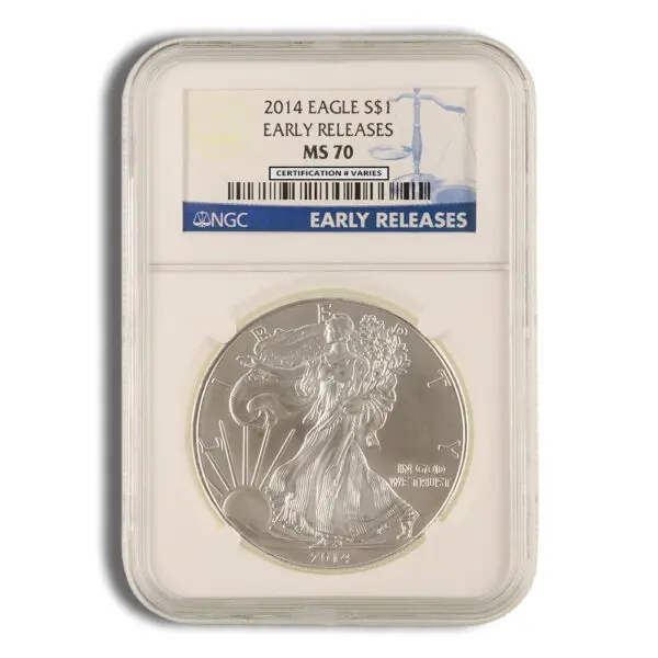 2014 Silver Eagle NGC MS70 Early Releases