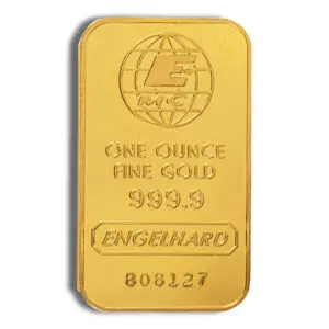 1oz Gold Bar Engelhard