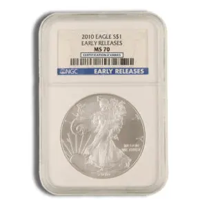 2010 Silver Eagle NGC MS70 Early Releases