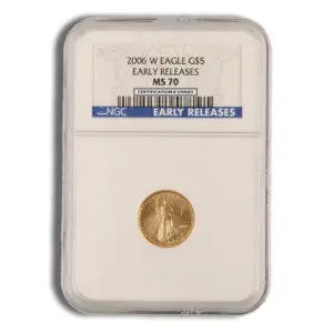 2006 1/10oz Gold Eagle $5 NGC MS70 ER