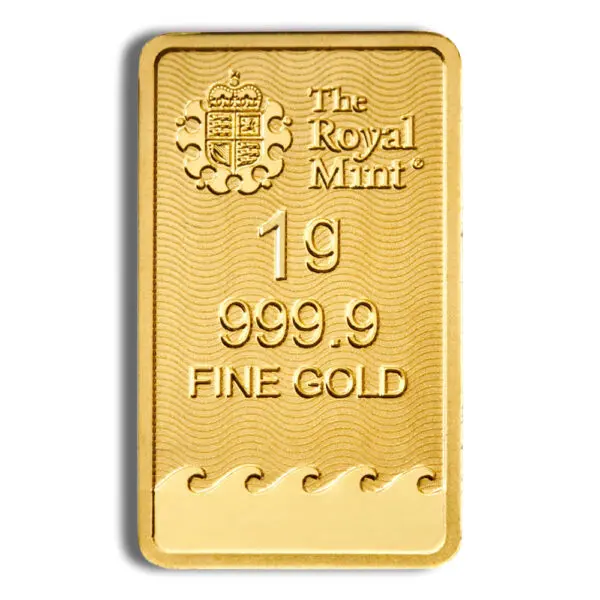 1 gram Gold Bar Britannia (Carded)