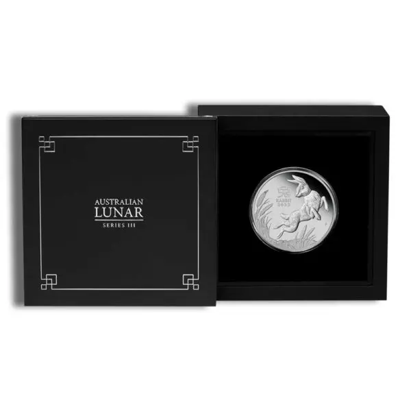 2023 1oz Platinum Lunar Rabbit Coin