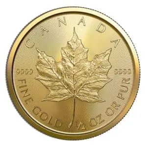 1/2oz Gold Maple Leaf (Year Varies)