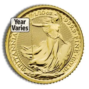 1/10oz Gold Britannia (Year Varies)