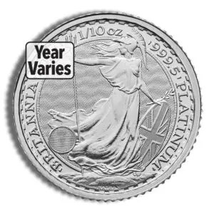 1/10oz Platinum Britannia (Year Varies)