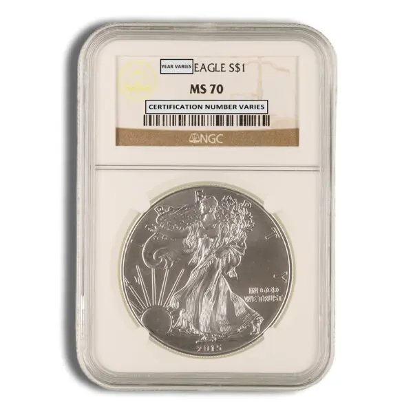 2015 Silver Eagle NGC MS70