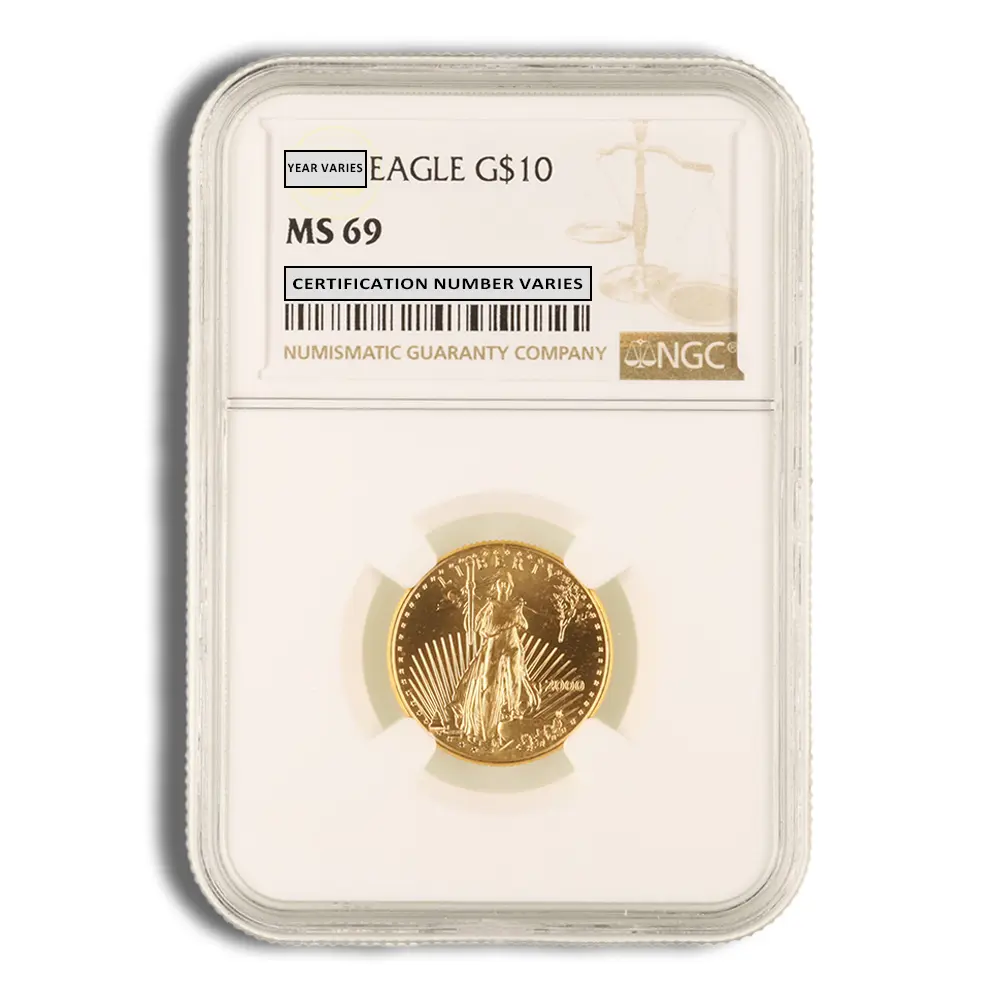 2000 1/4oz Gold Eagle $10 NGC MS69