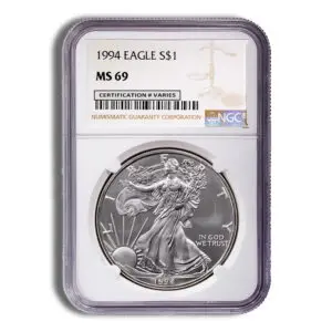 1994 Silver Eagle NGC MS69