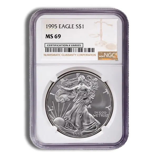 1995 Silver Eagle NGC MS69