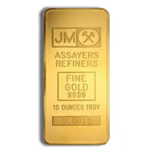 10oz Gold Bar Johnson Matthey