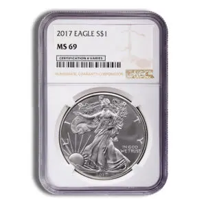 2017 Silver Eagle NGC MS69