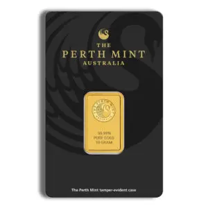 10 gram Gold Bar Perth Mint (Carded)