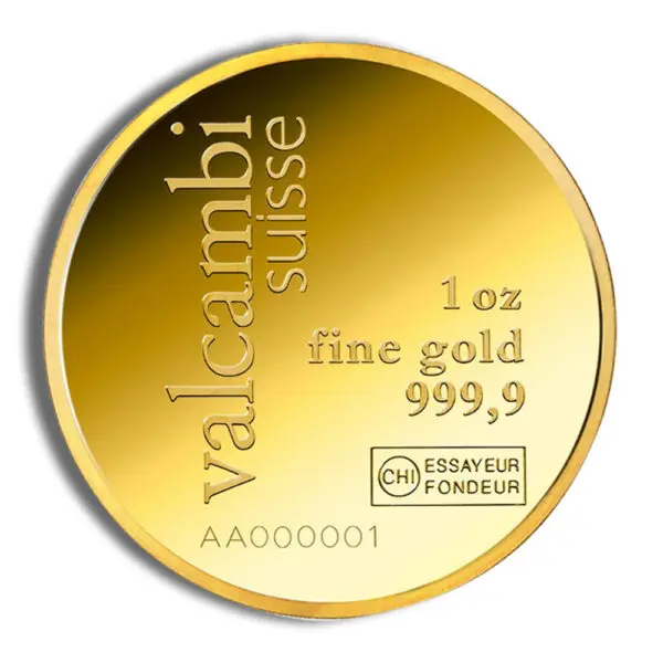 1oz Gold Round Valcambi