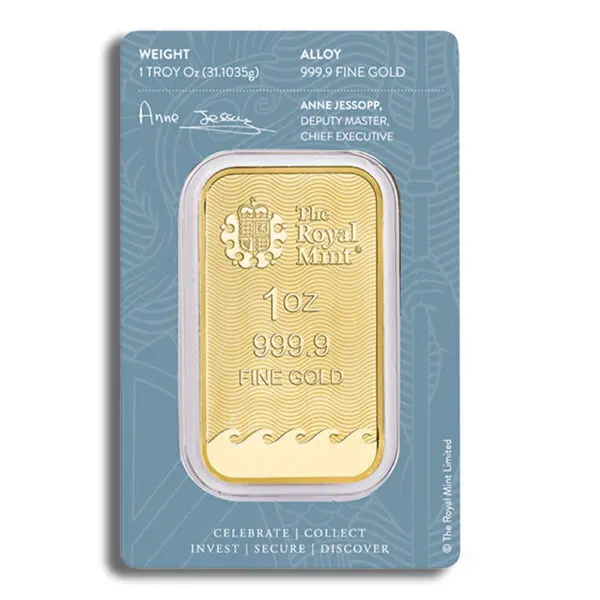 1oz Gold Bar Britannia (Carded)