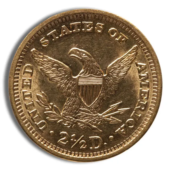 $2.5 Gold Liberty Quarter Eagle AU