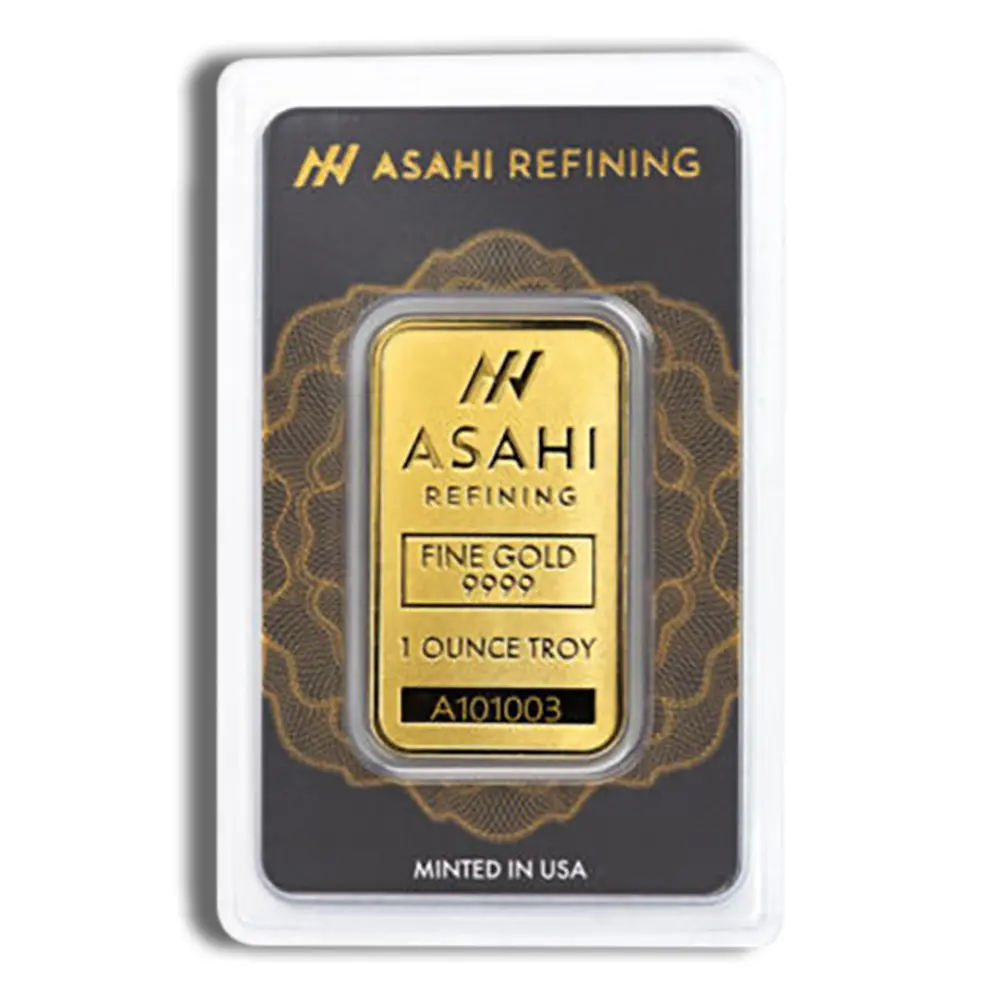 1oz Gold Bar Asahi Refining (Carded)