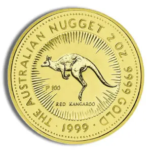 1999 2oz Australia Gold Nugget BU