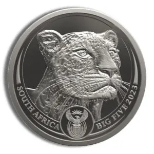 2023 1oz Platinum Big 5 Leopard Coin