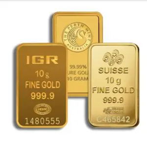 10 gram Gold Bar Brand Varies (No Card)