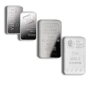 1oz Platinum Bar Brand Varies