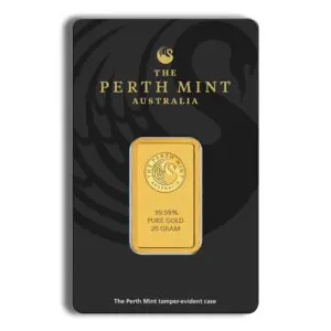 20 gram Gold Bar Perth Mint (Carded)