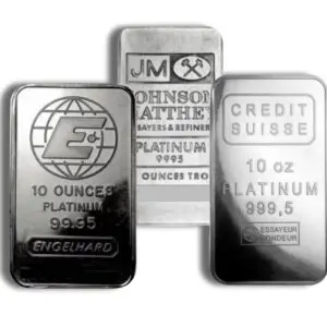 10oz Platinum Bar Brand Varies (No Card)