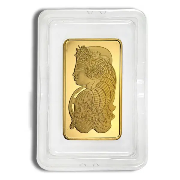 10oz Gold Bar PAMP Fortuna (Carded)